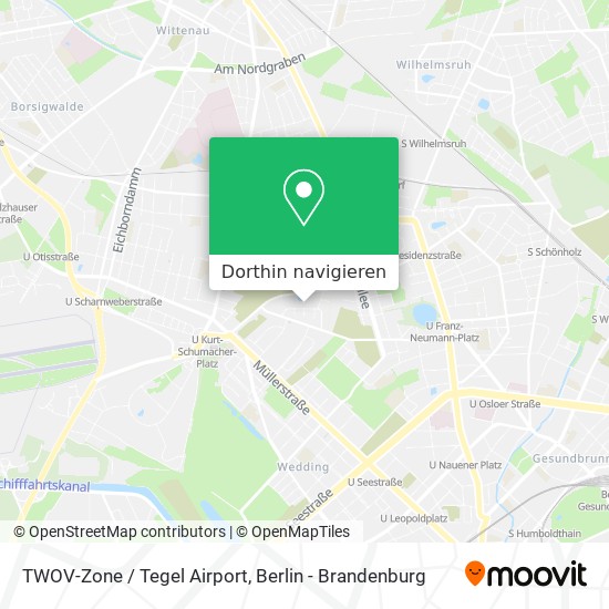 TWOV-Zone / Tegel Airport Karte