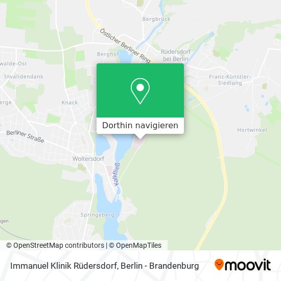 Immanuel Klinik Rüdersdorf Karte