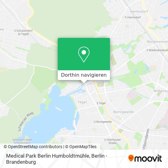 Medical Park Berlin Humboldtmühle Karte