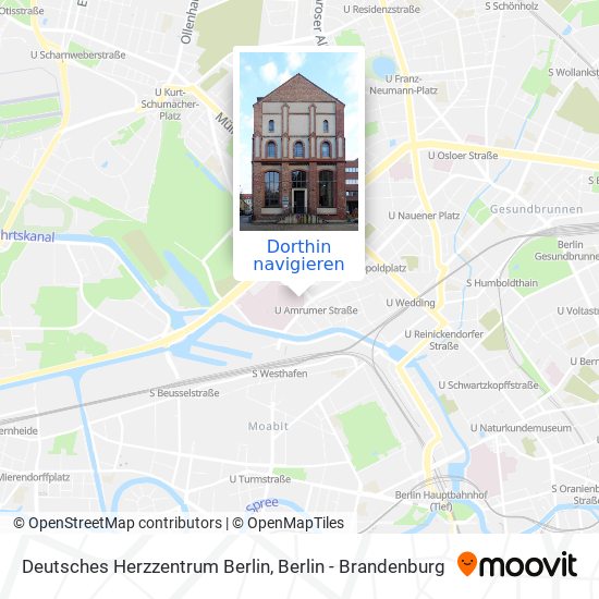 Deutsches Herzzentrum Berlin Karte