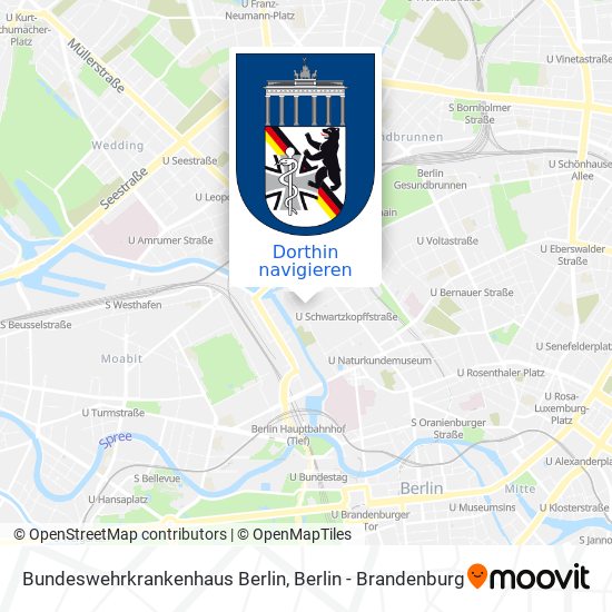 Bundeswehrkrankenhaus Berlin Karte