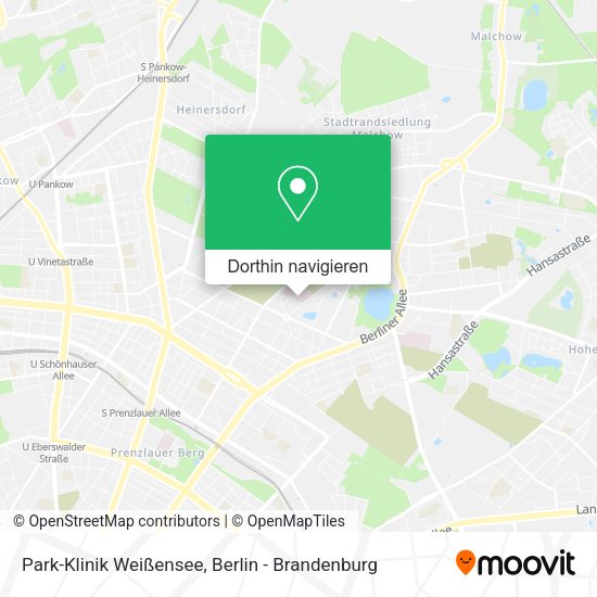 Park-Klinik Weißensee Karte