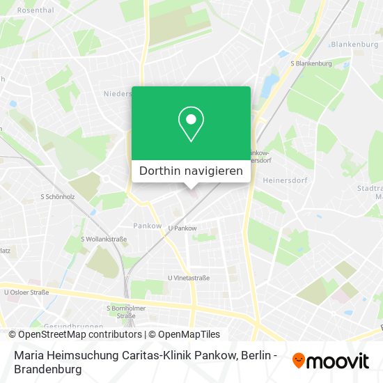 Maria Heimsuchung Caritas-Klinik Pankow Karte