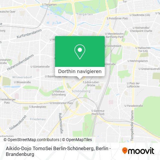 Aikido-Dojo TomoSei Berlin-Schöneberg Karte