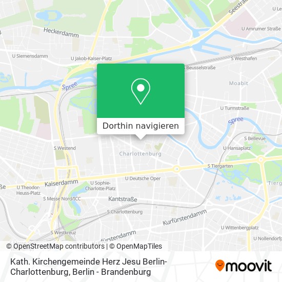 Kath. Kirchengemeinde Herz Jesu Berlin-Charlottenburg Karte