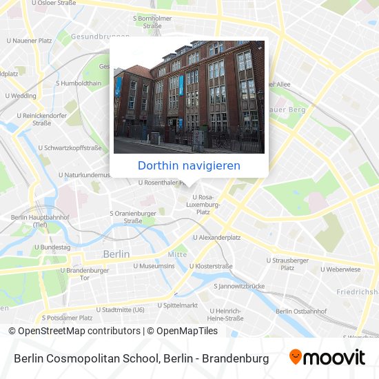 Berlin Cosmopolitan School Karte