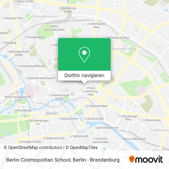 Berlin Cosmopolitan School Karte