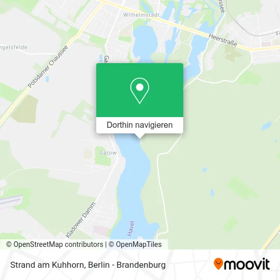 Strand am Kuhhorn Karte