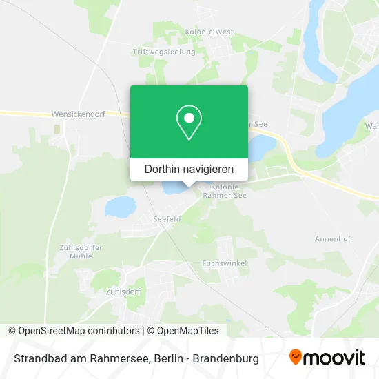 Strandbad am Rahmersee Karte