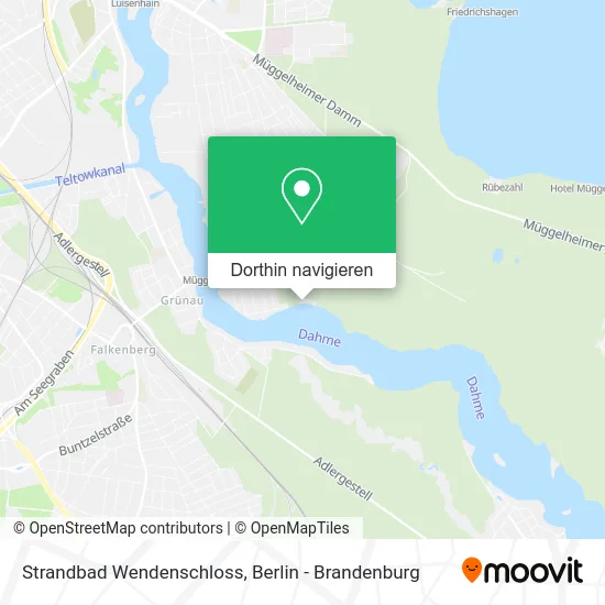 Strandbad Wendenschloss Karte