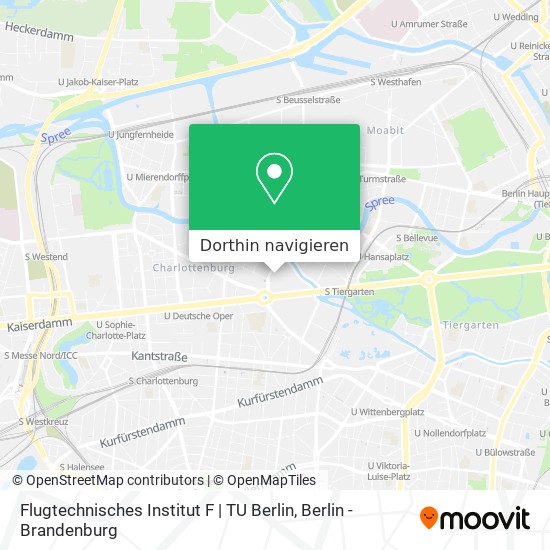 Flugtechnisches Institut F | TU Berlin Karte