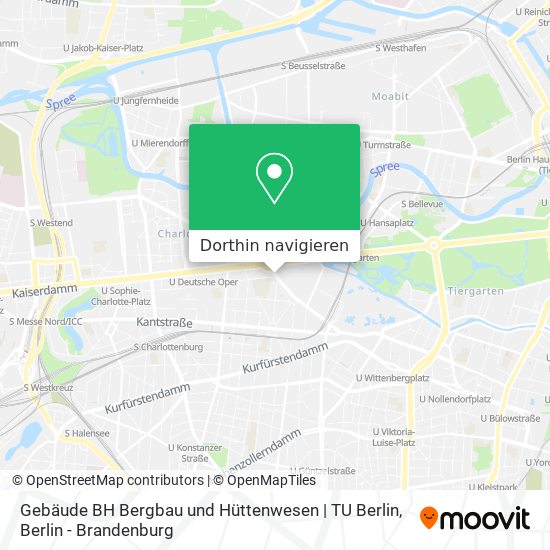 Gebäude BH Bergbau und Hüttenwesen | TU Berlin Karte