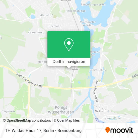 TH Wildau Haus 17 Karte