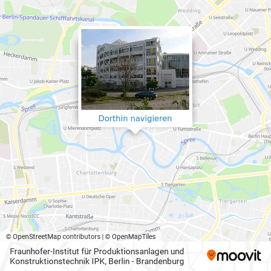 Fraunhofer-Institut für Produktionsanlagen und Konstruktionstechnik IPK Karte