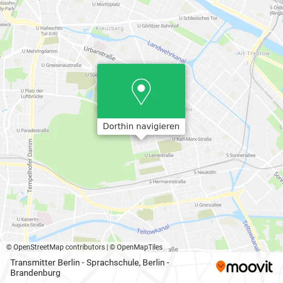 Transmitter Berlin - Sprachschule Karte