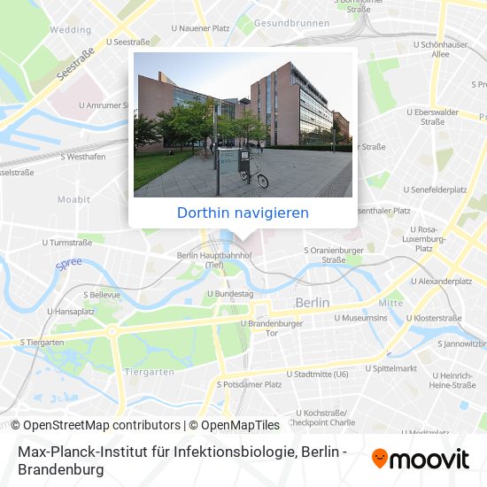 Max-Planck-Institut für Infektionsbiologie Karte
