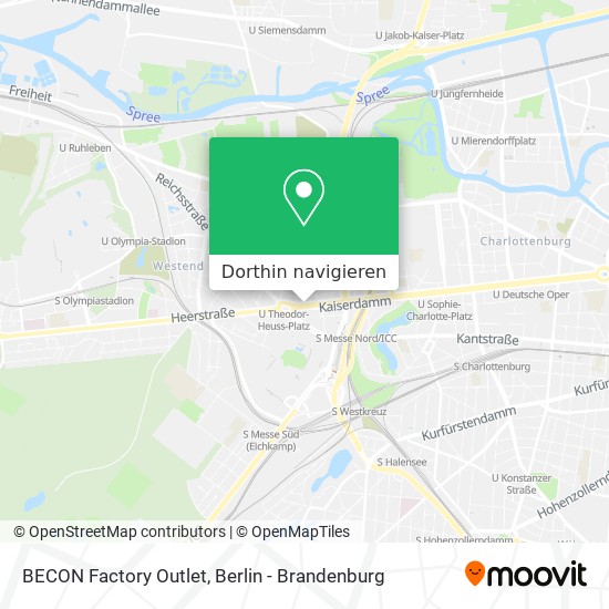 BECON Factory Outlet Karte