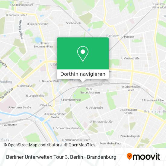 Berliner Unterwelten Tour 3 Karte
