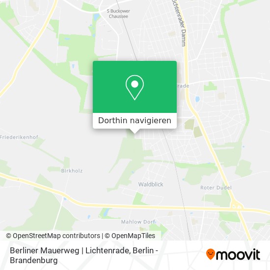 Berliner Mauerweg | Lichtenrade Karte