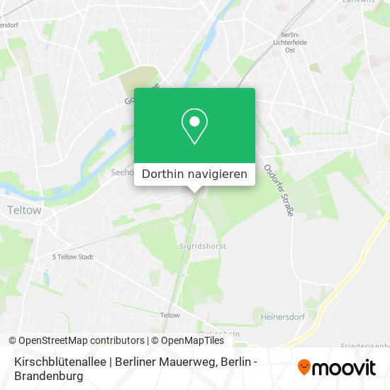 Kirschblütenallee | Berliner Mauerweg Karte
