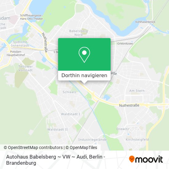 Autohaus Babelsberg ~ VW ~ Audi Karte