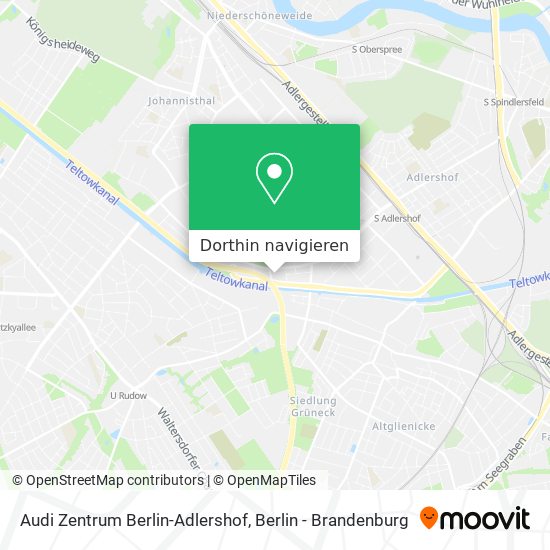 Audi Zentrum Berlin-Adlershof Karte