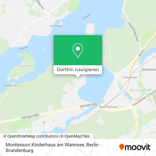 Montessori Kinderhaus am Wannsee Karte