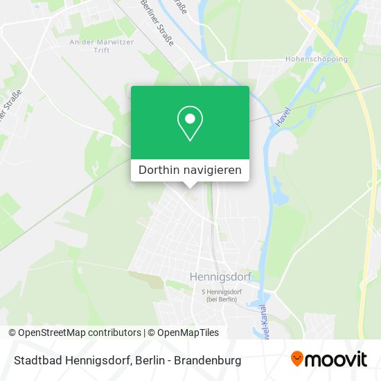 Stadtbad Hennigsdorf Karte