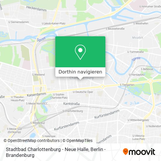 Stadtbad Charlottenburg - Neue Halle Karte