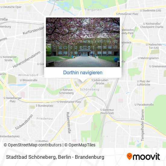 Stadtbad Schöneberg Karte