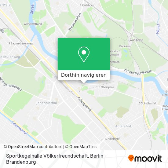 Sportkegelhalle Völkerfreundschaft Karte