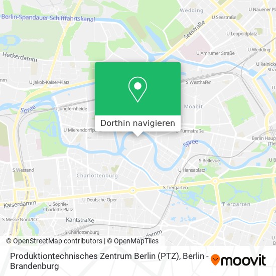 Produktiontechnisches Zentrum Berlin (PTZ) Karte