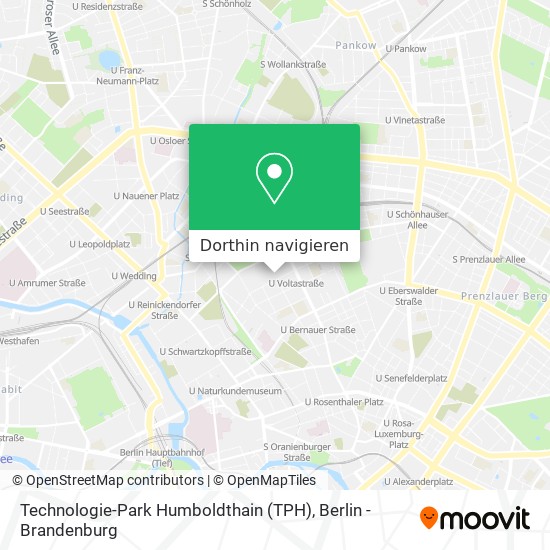 Technologie-Park Humboldthain (TPH) Karte