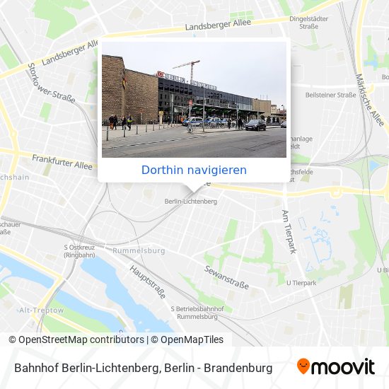 Bahnhof Berlin-Lichtenberg Karte