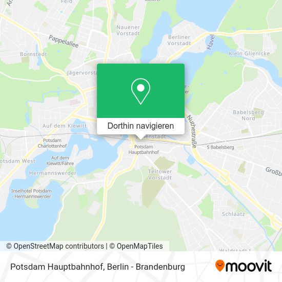 Wie komme ich zu dem Potsdam Hauptbahnhof mit dem Bus, der Bahn oder