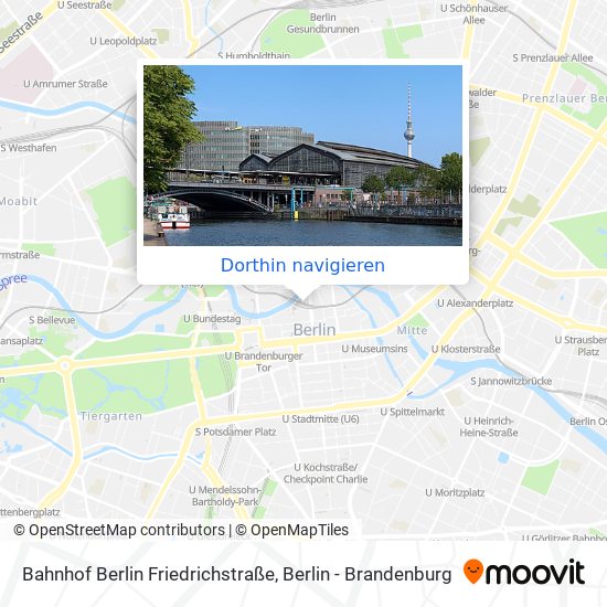 Bahnhof Berlin Friedrichstraße Karte