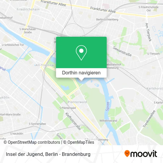 Insel der Jugend Karte