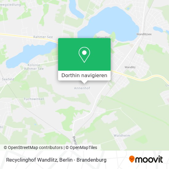 Recyclinghof Wandlitz Karte