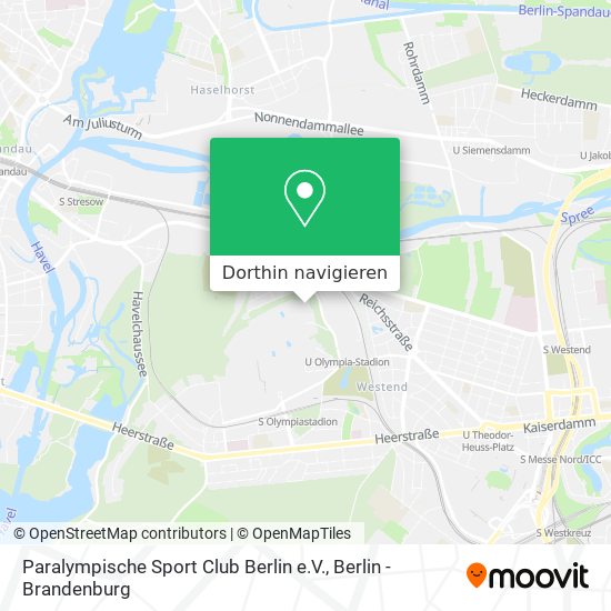 Paralympische Sport Club Berlin e.V. Karte