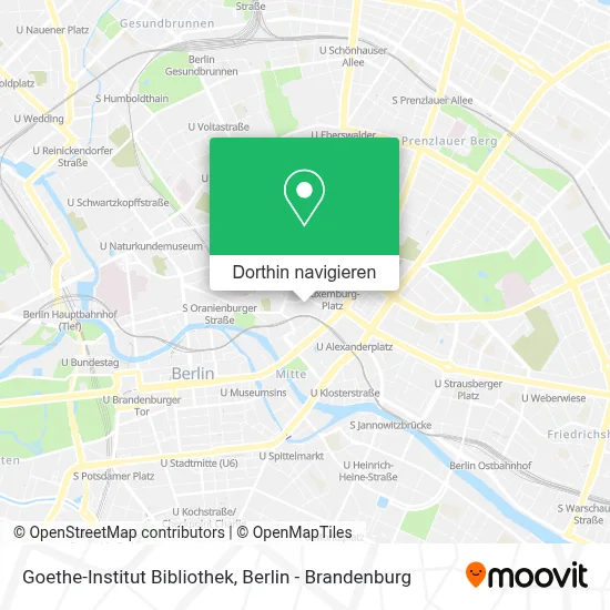 Goethe-Institut Bibliothek Karte