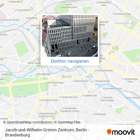 Jacob-und-Wilhelm-Grimm-Zentrum Karte