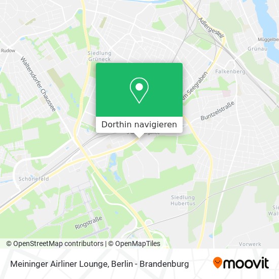 Meininger Airliner Lounge Karte