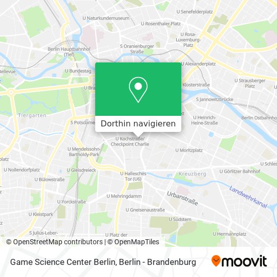Game Science Center Berlin Karte