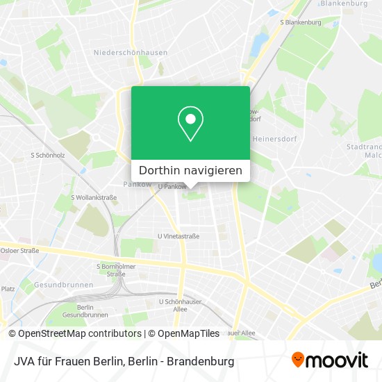JVA für Frauen Berlin Karte