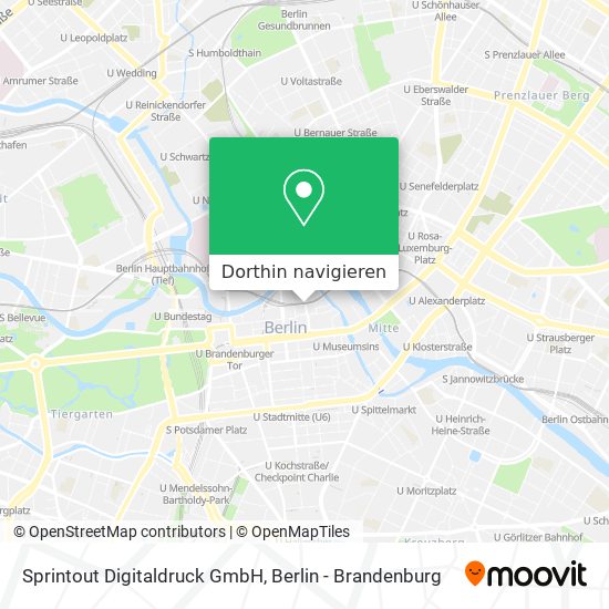 Sprintout Digitaldruck GmbH Karte