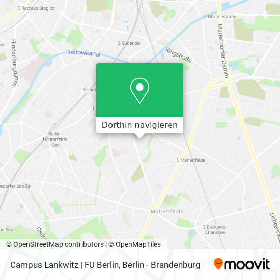 Campus Lankwitz | FU Berlin Karte