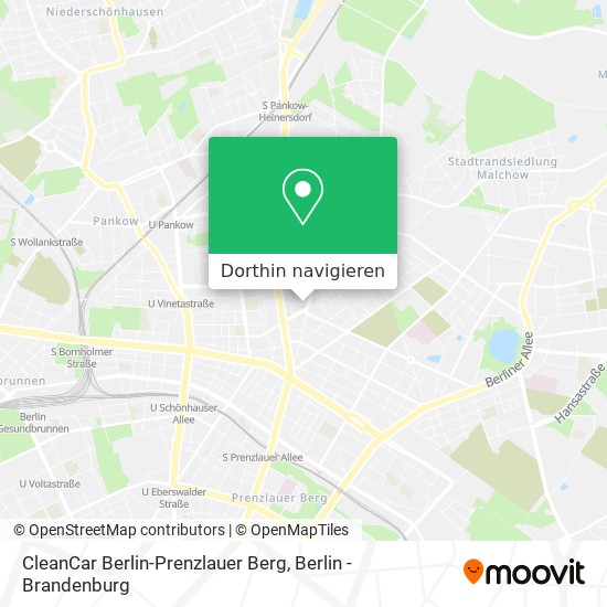 CleanCar Berlin-Prenzlauer Berg Karte