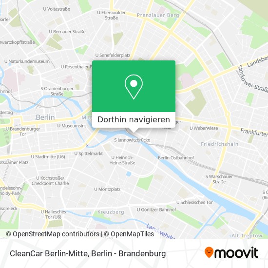 CleanCar Berlin-Mitte Karte