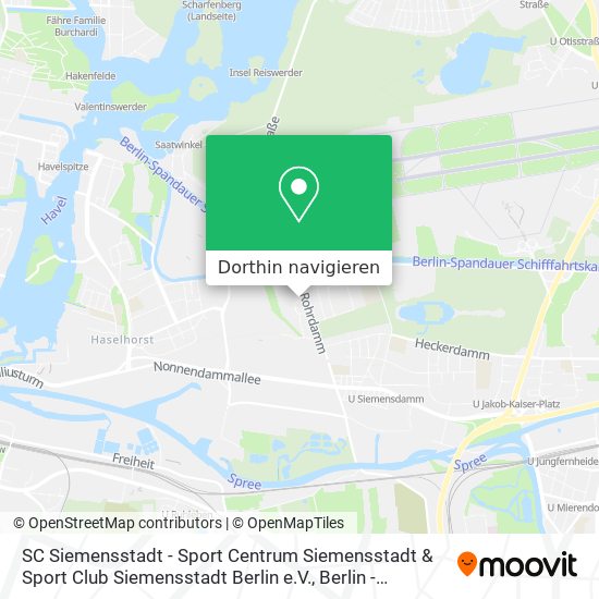 SC Siemensstadt - Sport Centrum Siemensstadt & Sport Club Siemensstadt Berlin e.V. Karte