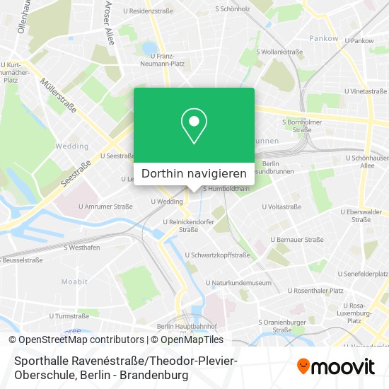 Sporthalle Ravenéstraße / Theodor-Plevier-Oberschule Karte